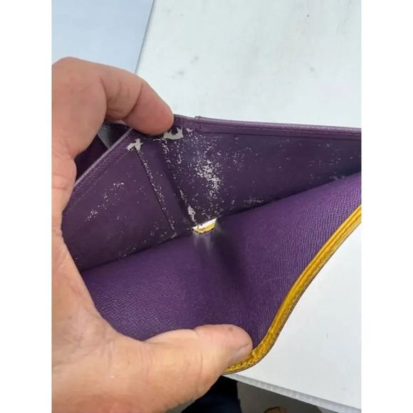 Louis Vuitton Epi Leather Porte Billets Compact Bifold Wallet Yellow Womens - Picture 11 of 11